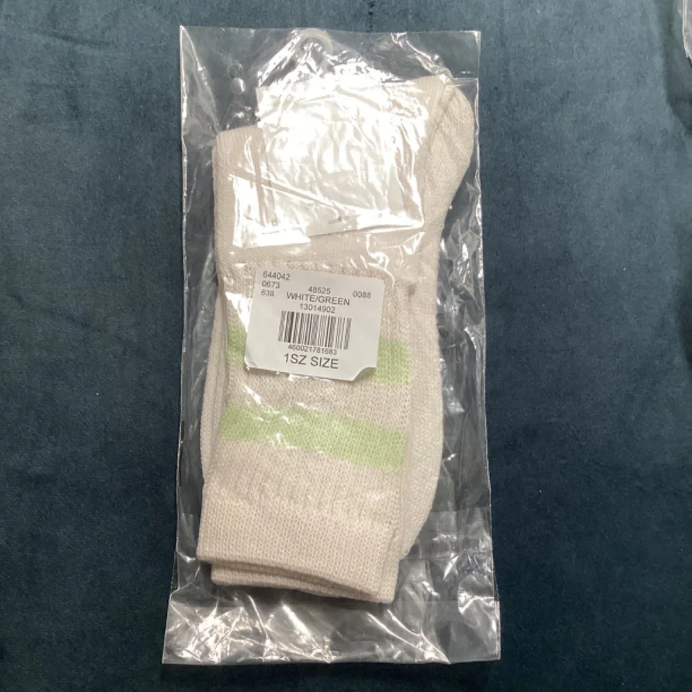 2/$13 LA Hearts Green Striped Socks